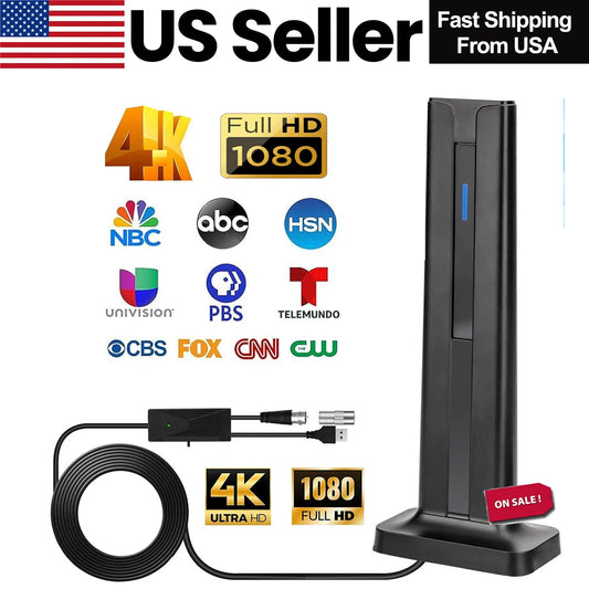 Digital TV Antenna | Support 4K 1080p&Long Range Reception